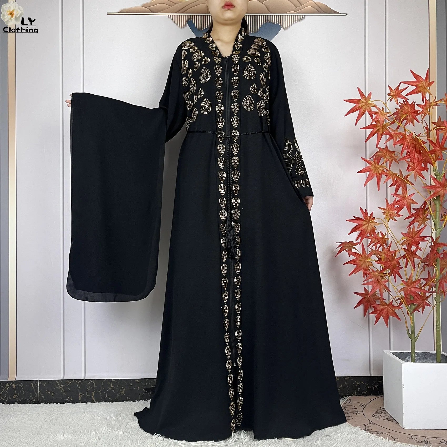Diamond Chiffon Abaya