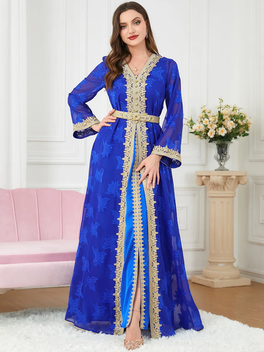Abaya Dubai Muslim Dress Luxury Ramadan Kaftan Islam Kimono Robe Women Caftan Marocain Maxi Party Dresses 2023 Abayas for Women