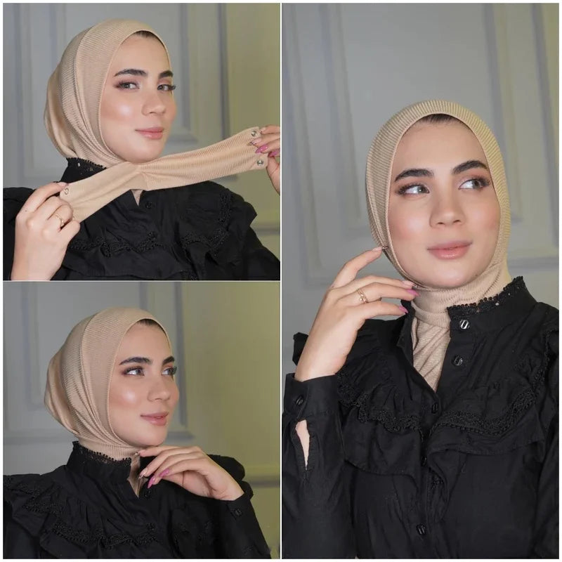 Muslim Jersey Hijab Scarf White Abaya Hijabs For Woman Jersey Abayas Women Islamic Dress Head Wrap Turbans Instant Crinkle Turban