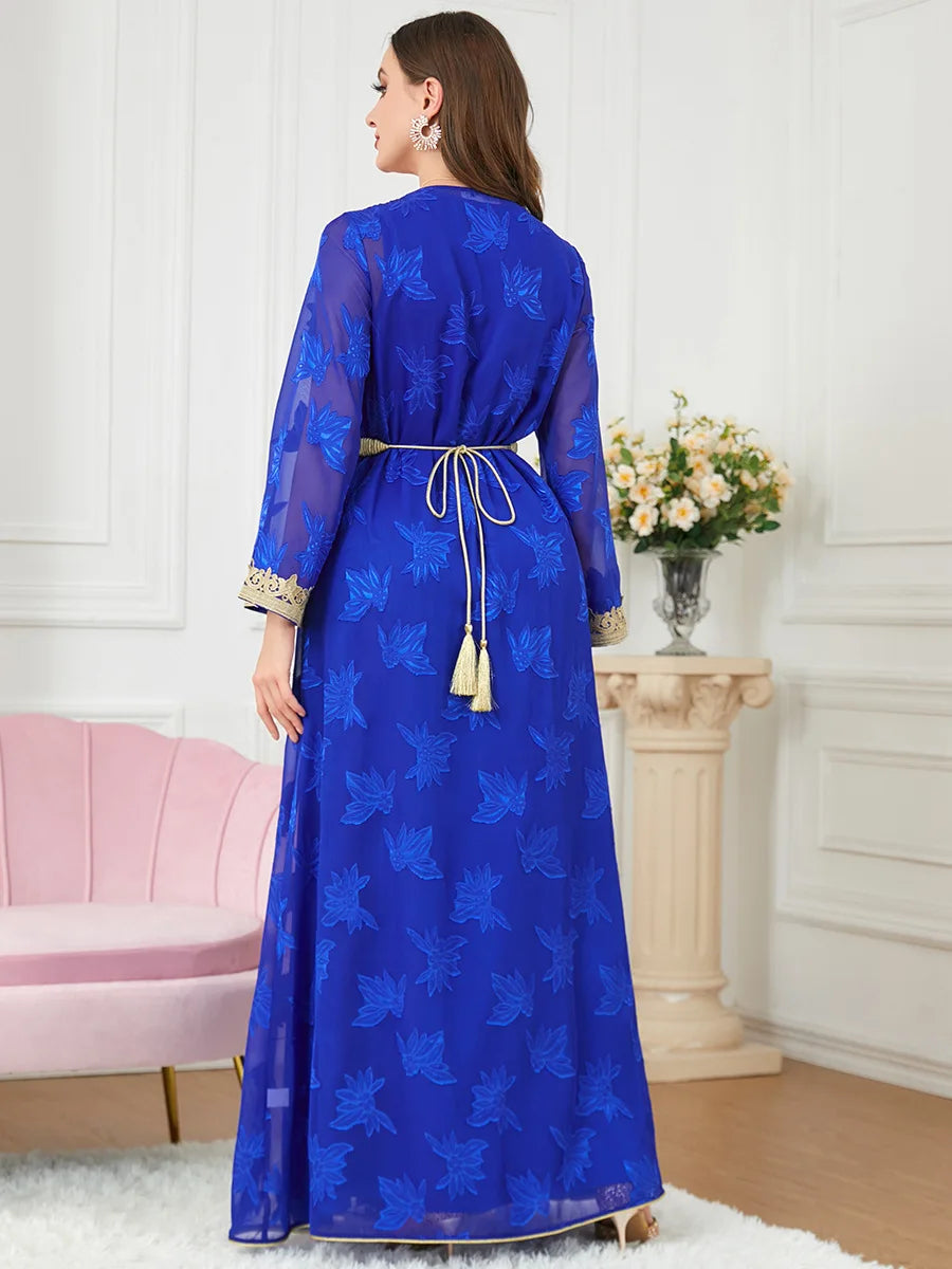 Abaya Dubai Muslim Dress Luxury Ramadan Kaftan Islam Kimono Robe Women Caftan Marocain Maxi Party Dresses 2023 Abayas for Women