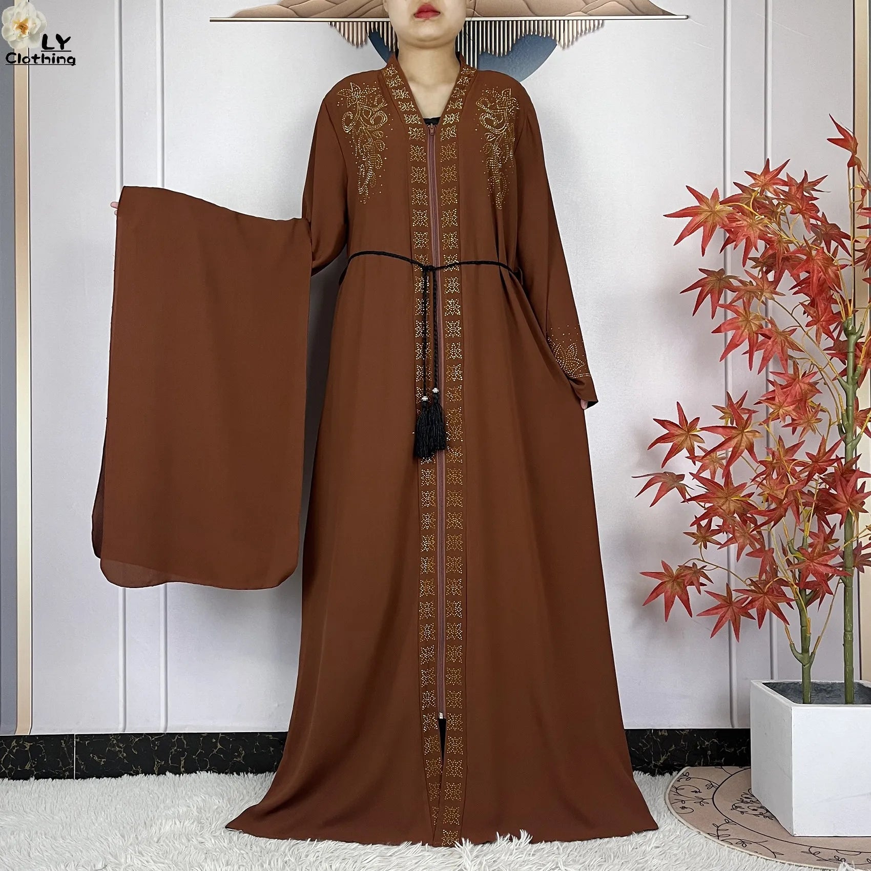 Diamond Chiffon Abaya