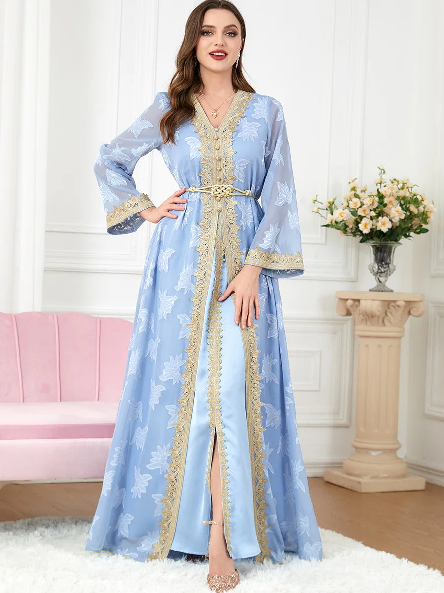 Abaya Dubai Muslim Dress Luxury Ramadan Kaftan Islam Kimono Robe Women Caftan Marocain Maxi Party Dresses 2023 Abayas for Women