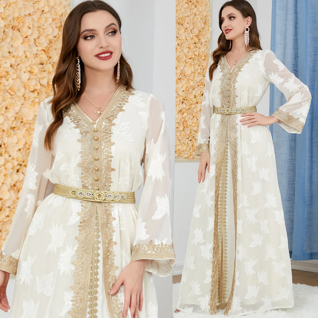 Abaya Dubai Muslim Dress Luxury Ramadan Kaftan Islam Kimono Robe Women Caftan Marocain Maxi Party Dresses 2023 Abayas for Women