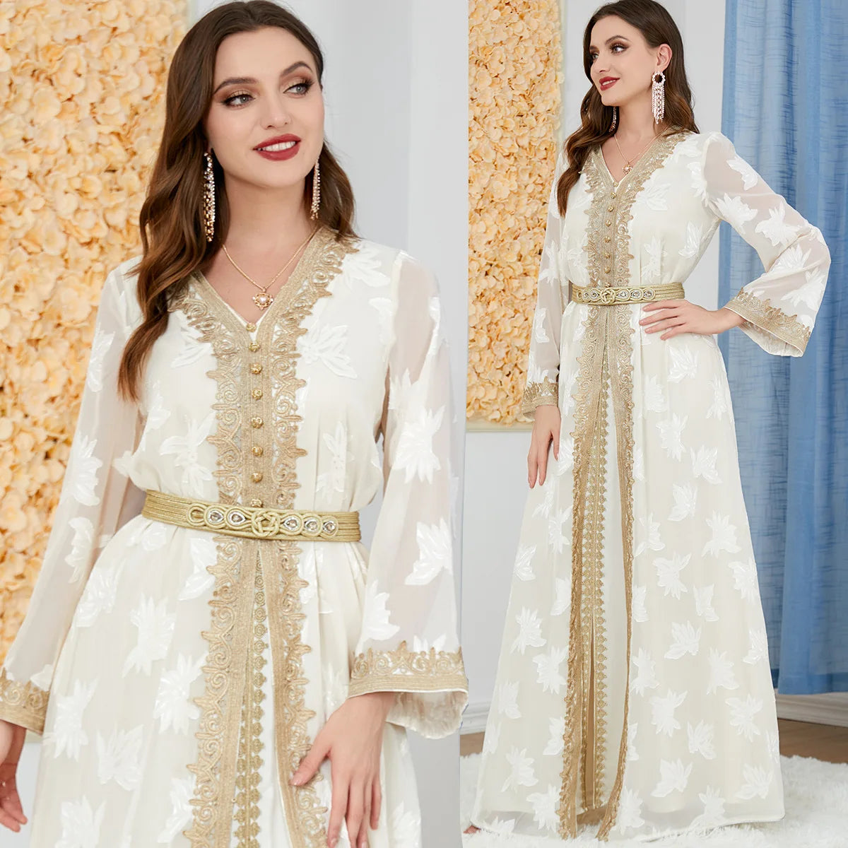 Abaya Dubai Muslim Dress Luxury Ramadan Kaftan Islam Kimono Robe Women Caftan Marocain Maxi Party Dresses 2023 Abayas for Women