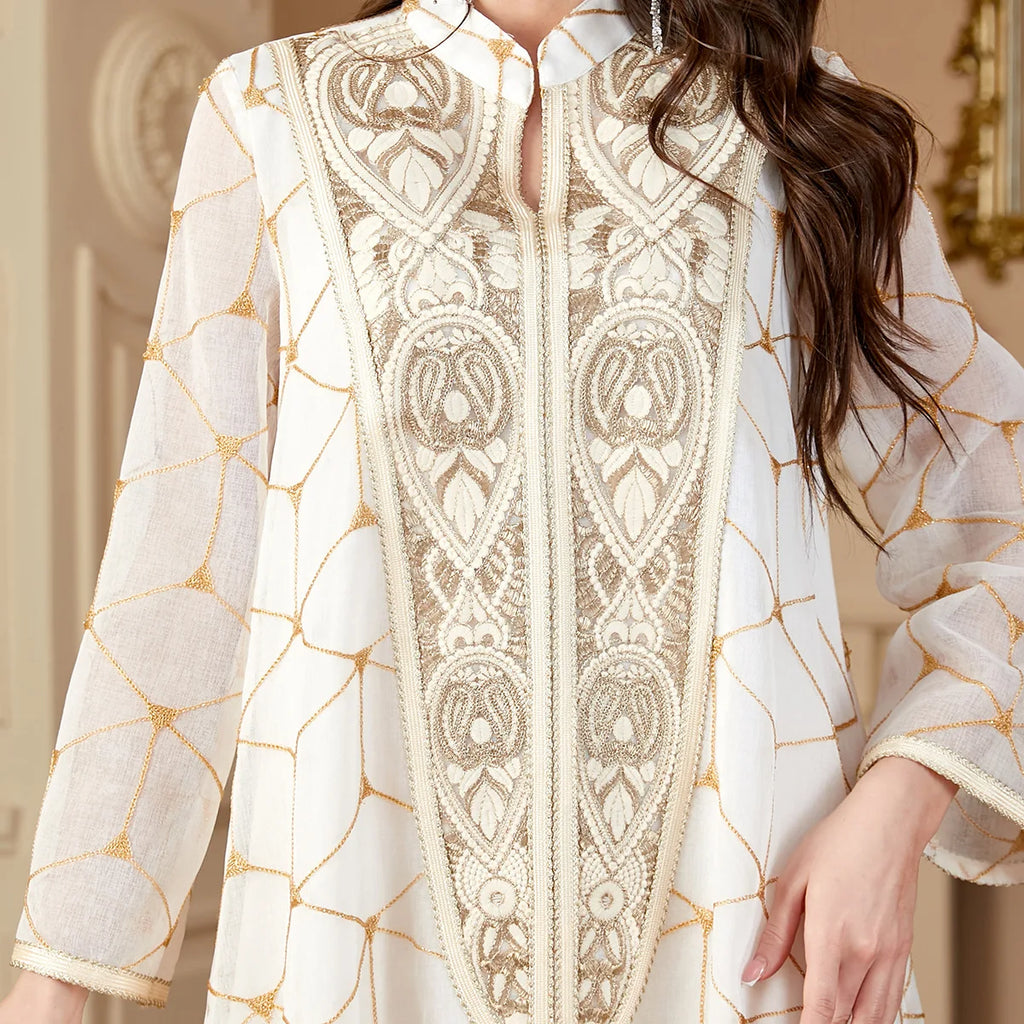 Bestickte Dubai Abaya