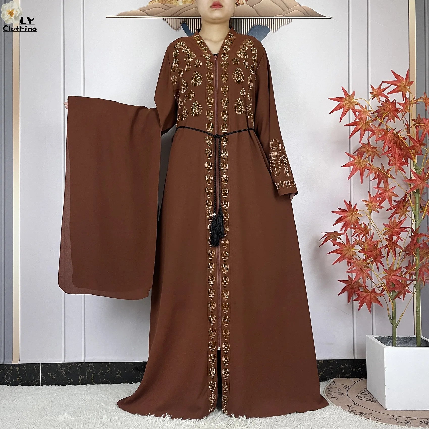 Diamond Chiffon Abaya