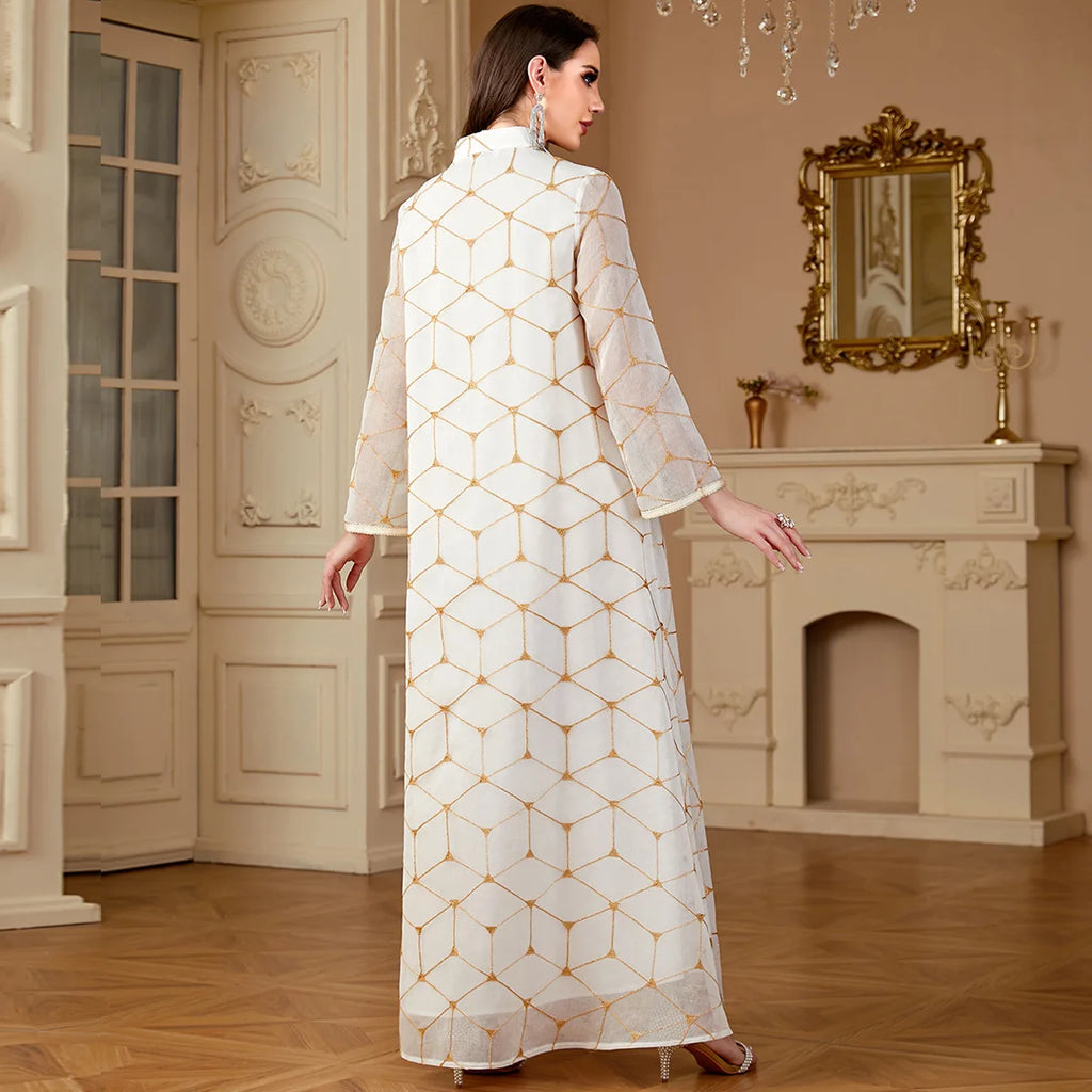 Bestickte Dubai Abaya