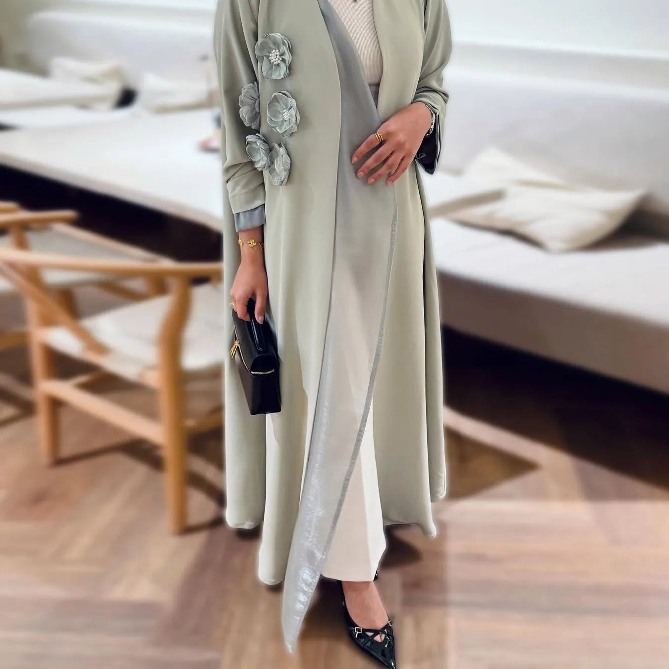 Eid Embroidery Open Abaya Women Print Cardigan Dress Muslim Dubai Morocco Kaftan Ramadan Saudi Robe Long Dresses Caftan 2026