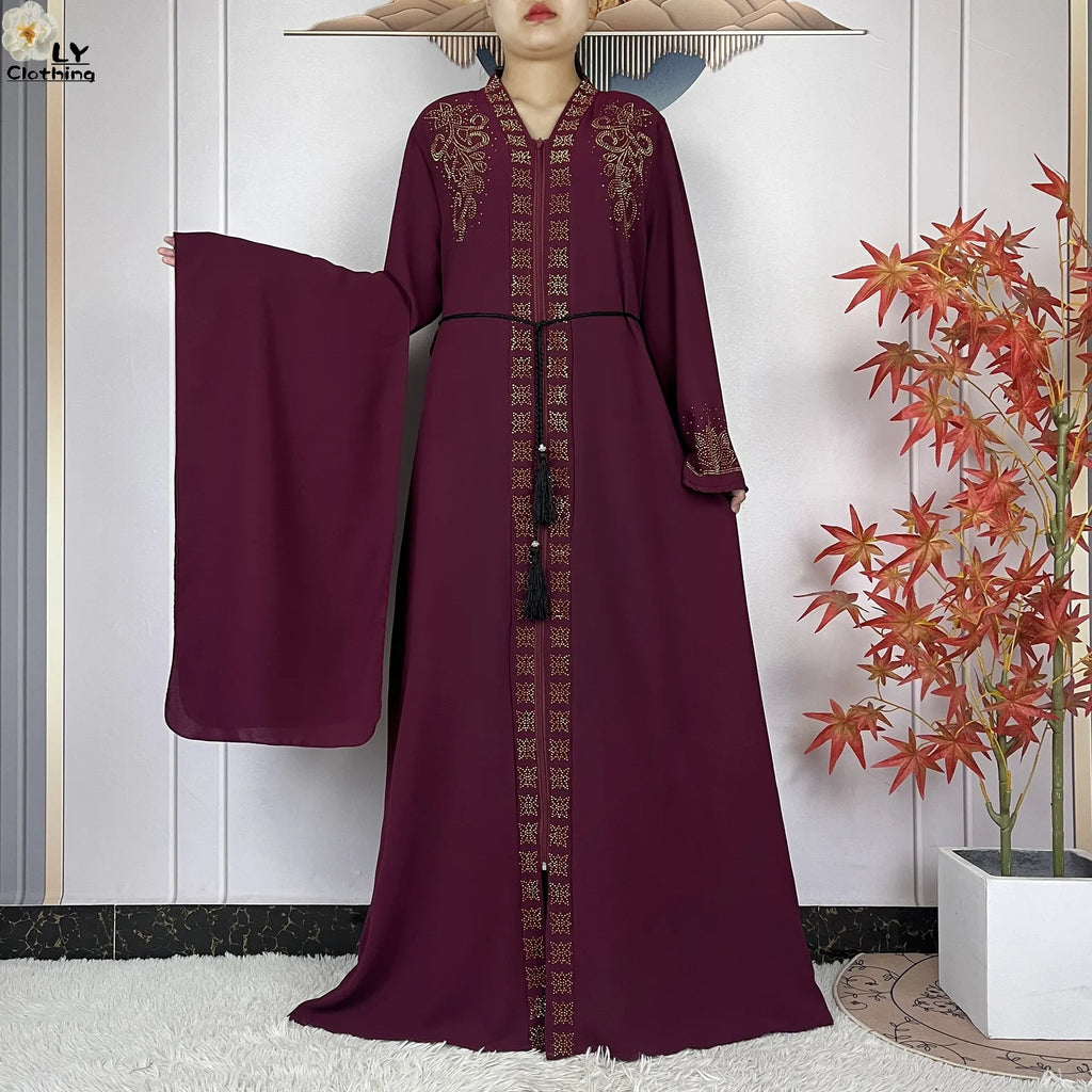 Diamond Chiffon Abaya
