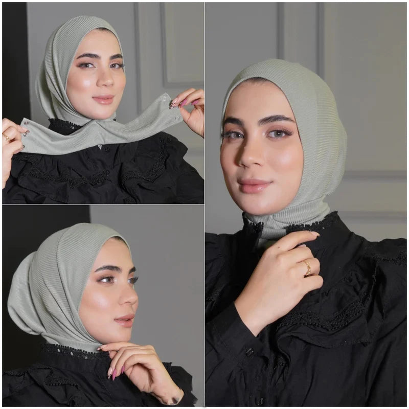 Muslim Jersey Hijab Scarf White Abaya Hijabs For Woman Jersey Abayas Women Islamic Dress Head Wrap Turbans Instant Crinkle Turban