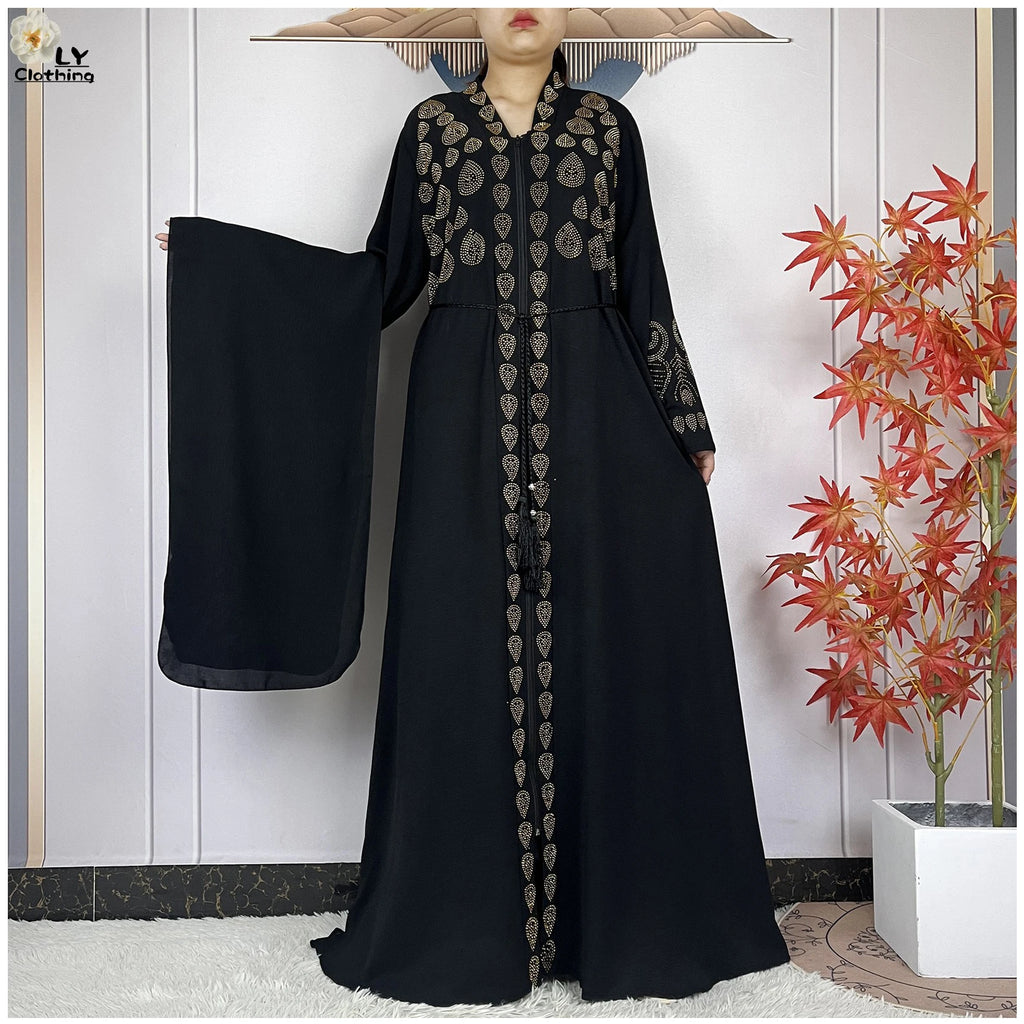 Diamond Chiffon Abaya