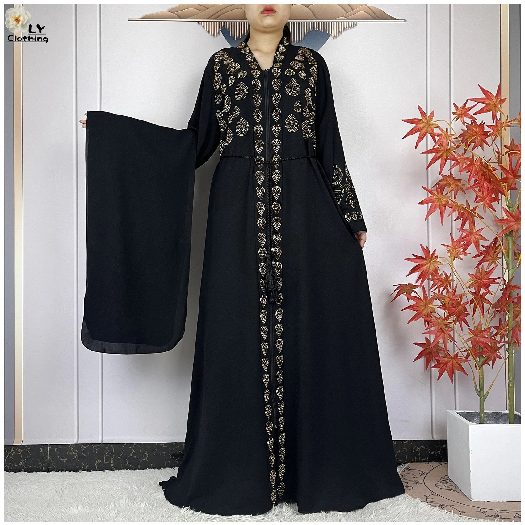 Diamond Chiffon Abaya