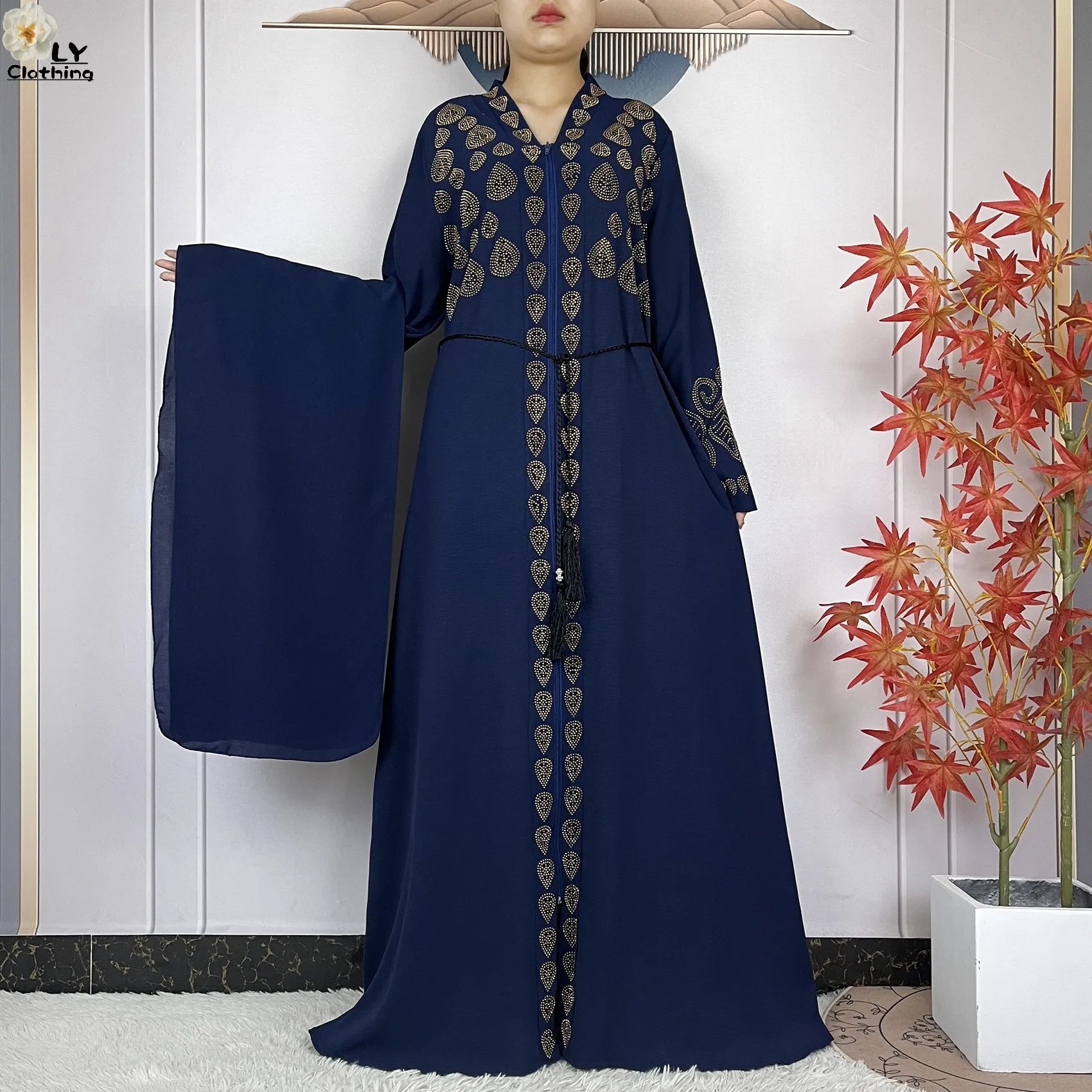 Diamond Chiffon Abaya